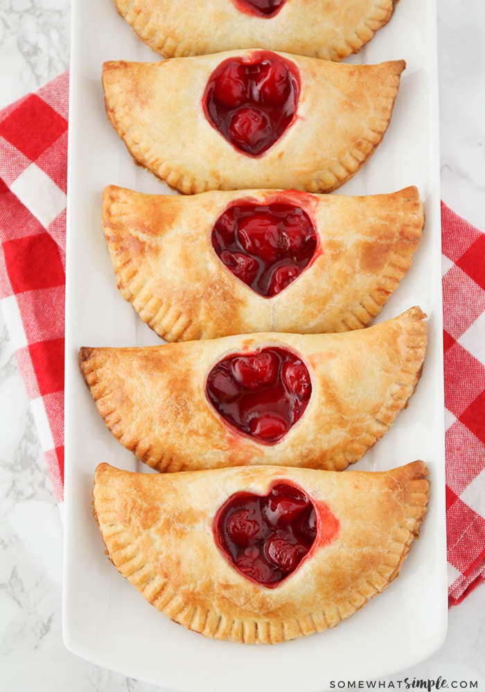 These sweet and adorable cherry hand pies are the perfect treat to share with someone you love. They're easy to make and so delicious!