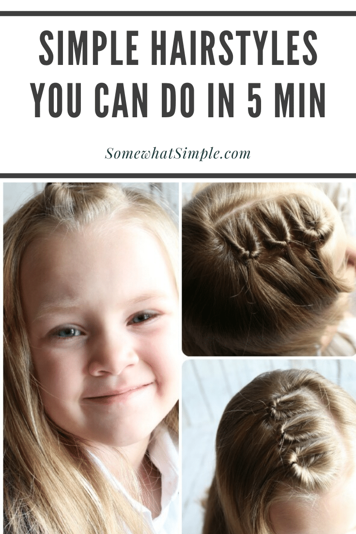 10 easy hairstyles for girls that won't add any extra prep time to your already crazy mornings! Each one of these are so simple they can be done in 5 minutes! #easygirlhairstyles #girlhairstylesforlonghair #girlhairstylesforweddings #easygirlhairstylesforschool #fastgirlhairstyles via @somewhatsimple