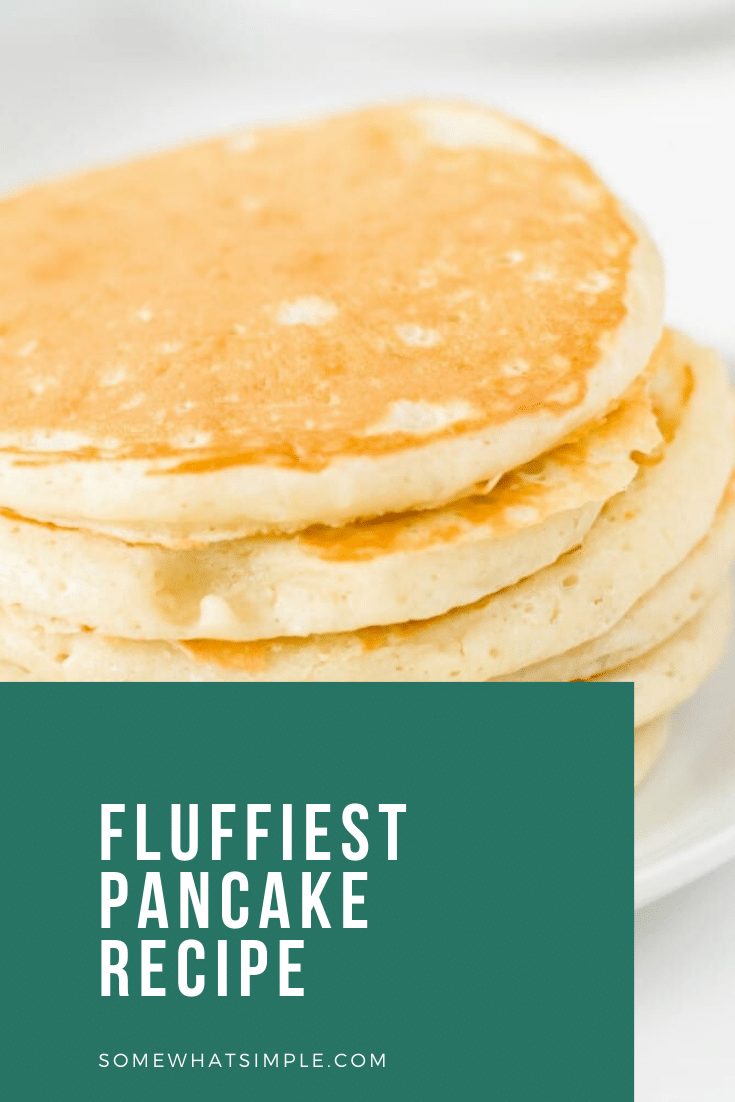A 15-year quest to duplicate grandma's famous pancake recipe results in the discovery of the best pancakes ever! These pancakes are guaranteed to be the fluffiest you'll ever make. I promise, once you taken a bite of this pancake recipe, you'll think it's the best you've ever had. via @somewhatsimple